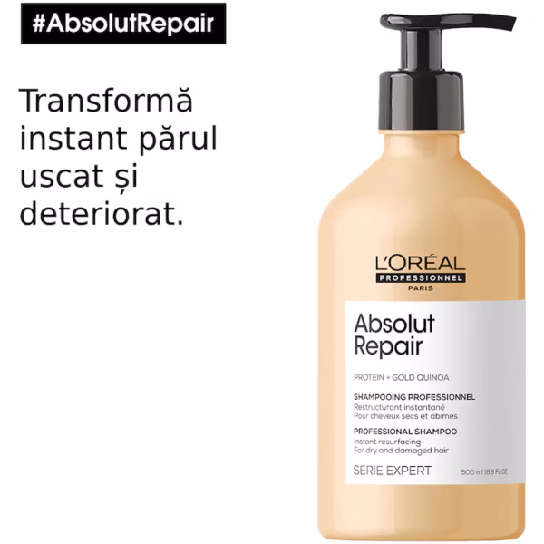 Sampon pentru par uscat si deteriorat L'Oréal Professionnel Absolut Repair 500ml
