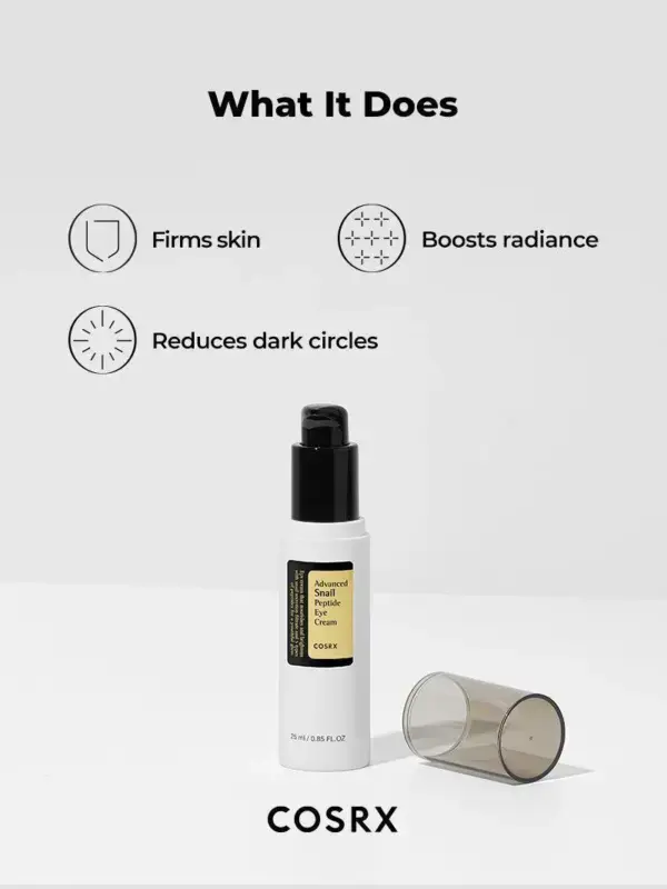 Crema de ochi cu secretie de melc si peptide COSRX Advanced Snail Peptide Eye Cream 25ml