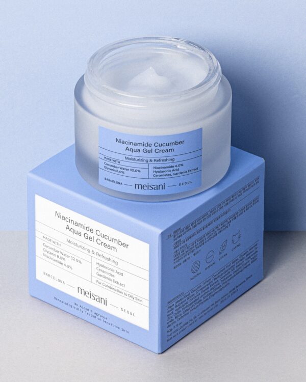 Crema hidratanta cu 4% niacinamide si extract de castravete Meisani 50ml