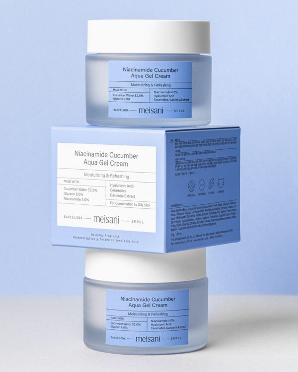 Crema hidratanta cu 4% niacinamide si extract de castravete Meisani 50ml