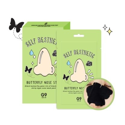 Patch-uri impotriva punctelor negre de pe nas G9 Skin Butterfly Nose Strip 1 bucata - imagine 2