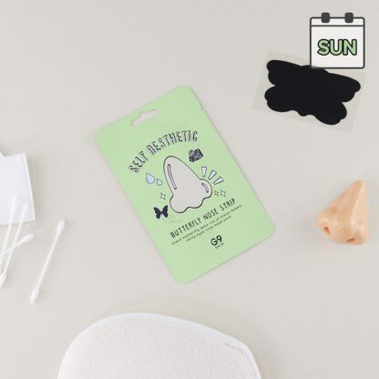 Patch-uri impotriva punctelor negre de pe nas G9 Skin Butterfly Nose Strip 1 bucata - imagine 3