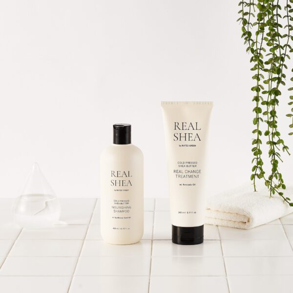 Tratament hranitor cu unt de shea pentru par deteriorat Rated Green Real Shea 240ml