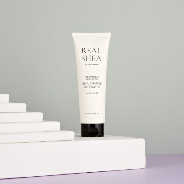 Tratament hranitor cu unt de shea pentru par deteriorat Rated Green Real Shea 240ml