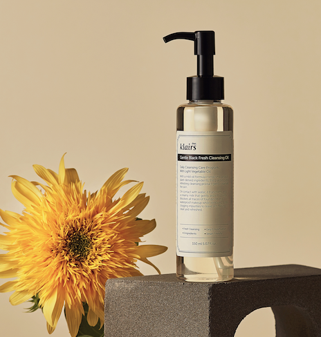 Ulei de curatare bland pentru tenul mixt si gras dear, Klairs Gentle Black Fresh Cleansing Oil 150ml