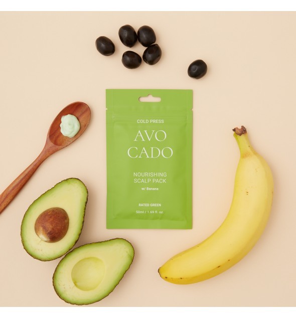 Tratament hranitor cu avocado organic pentru par deteriorat Rated Green Cold Press